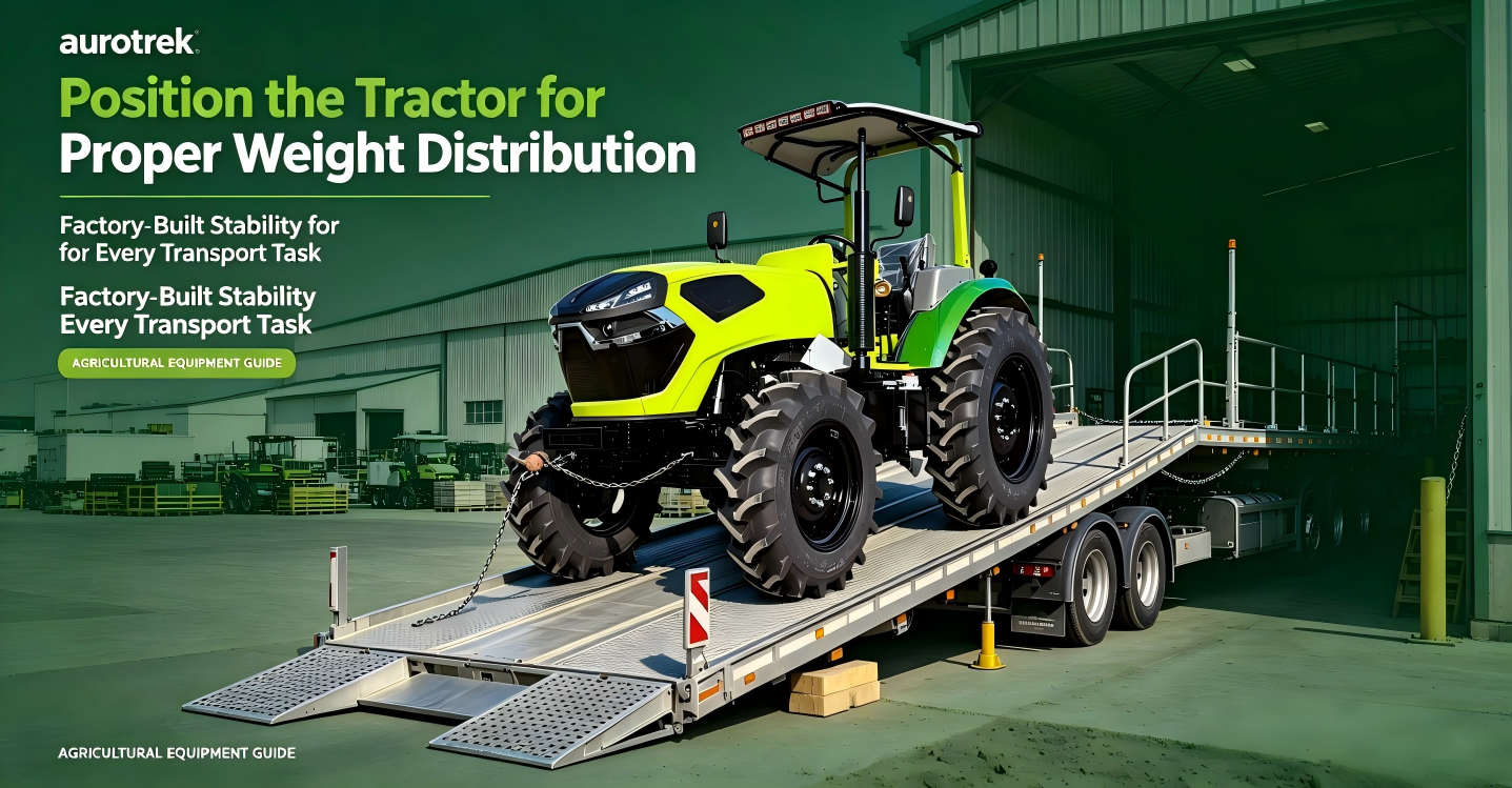 Position the Tractor for Proper Weight Distribution