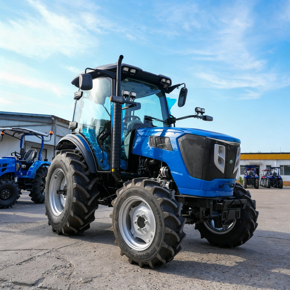 90hp cabin blue tractor (9)