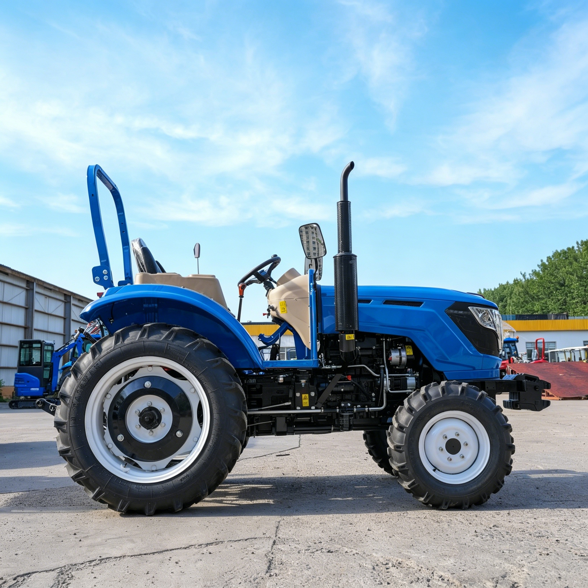 40hp blue tractor without cabin (1)