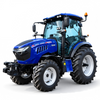 90HP 4WD Middle Blue Farm Tractor With Full Enclosed Cabin