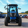 90HP 4WD Middle Blue Farm Tractor With Full Enclosed Cabin