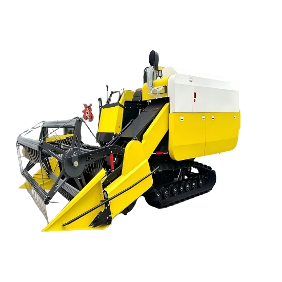 110HP Rice Combine Harvester with Crawlers