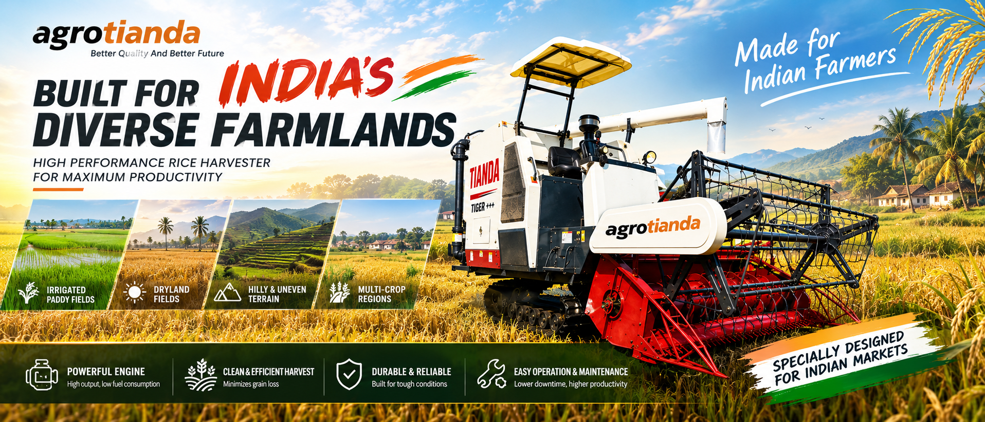 harvester for india