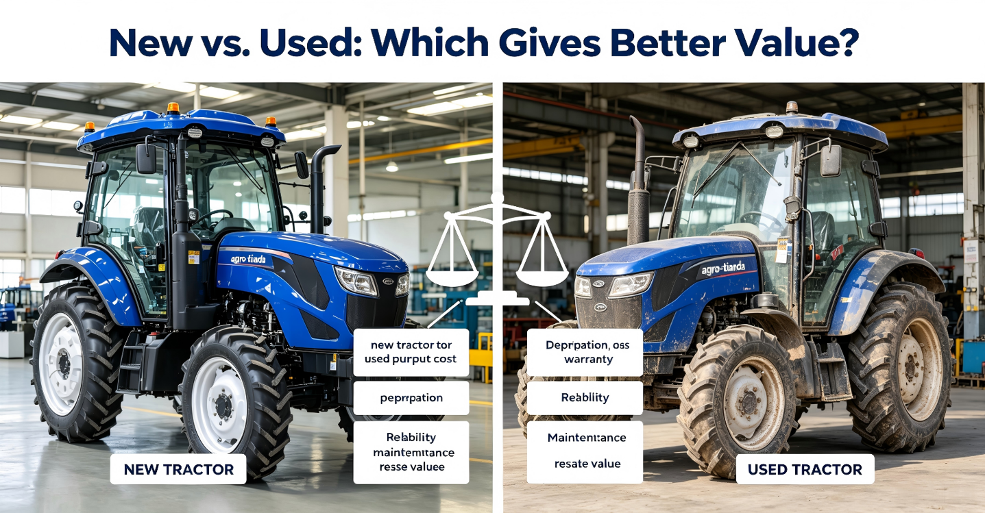 new vs used tractor