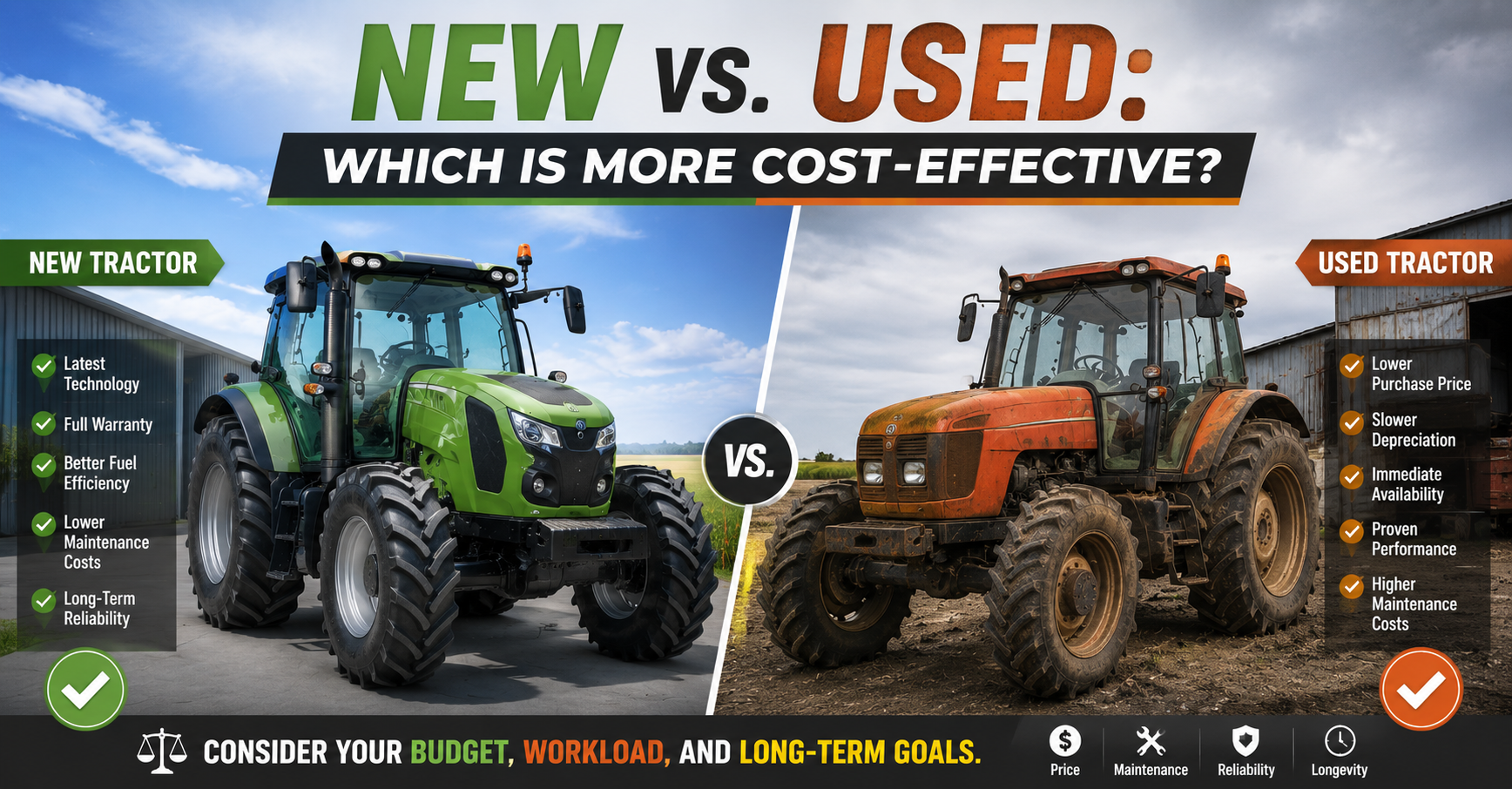 New vs. Used Which Is More Cost-Effective