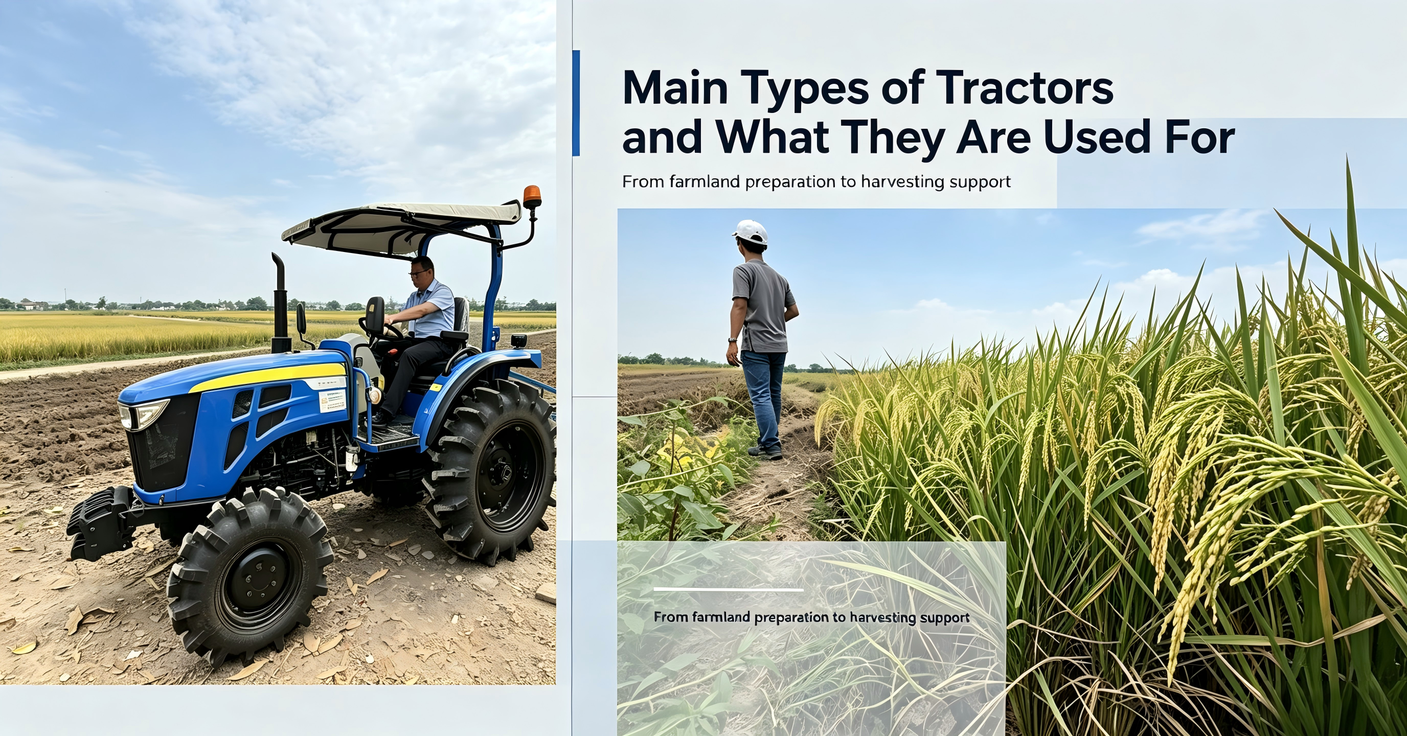 Main Types of Tractors and What They Are Used For