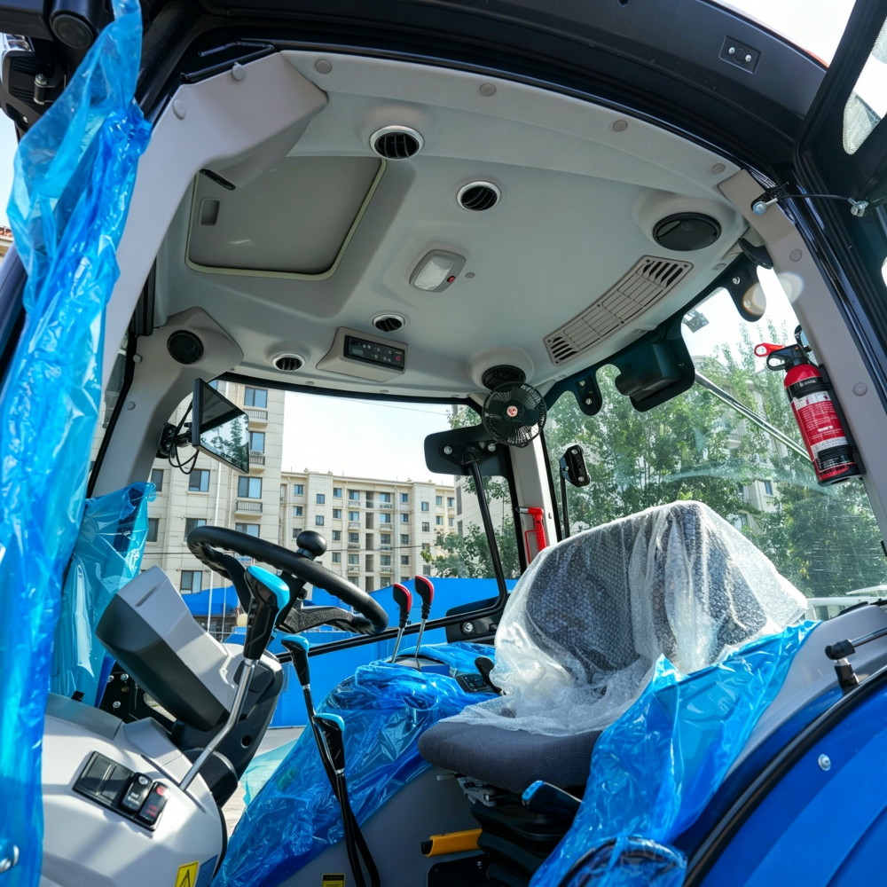 90hp cabin blue tractor (10)