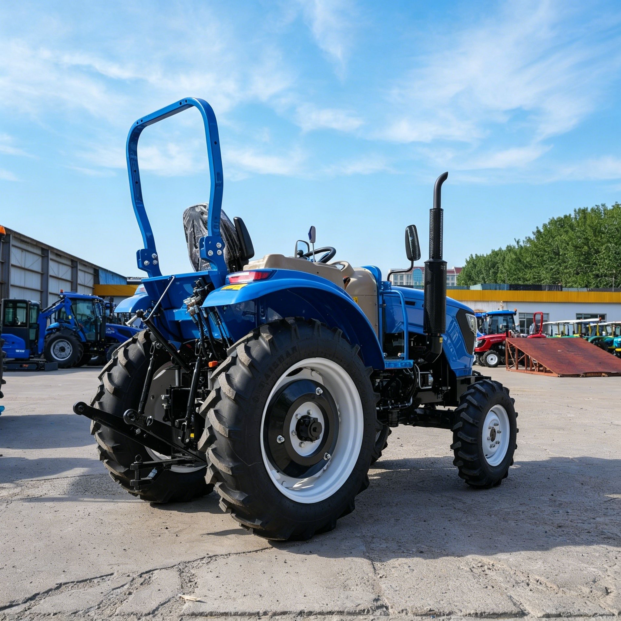 40hp blue tractor without cabin (2)