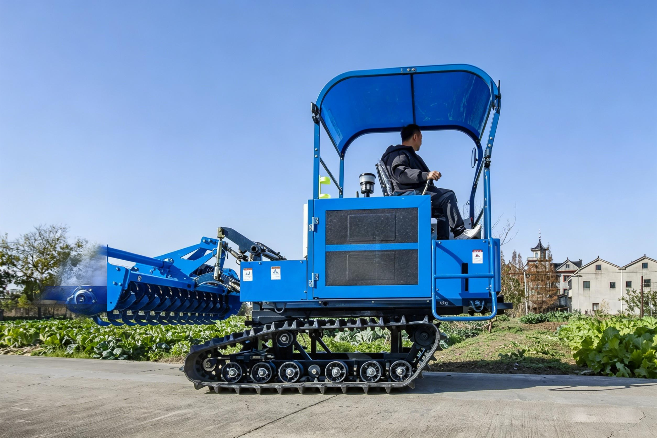 102HP Agricultural Wheel Mini Walking Tractor (9)