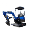 Compact Mini Excavator with Protective Canopy