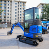 Mini Excavator with Enclosed Cabin
