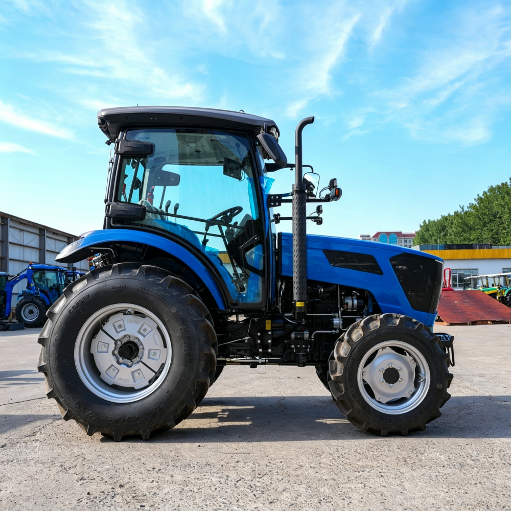 90hp cabin blue tractor (6)